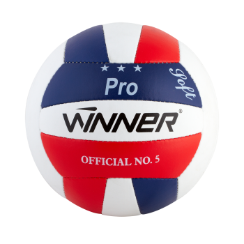 Мяч волейбольный Winner Pro Soft №5 red-blue-white
